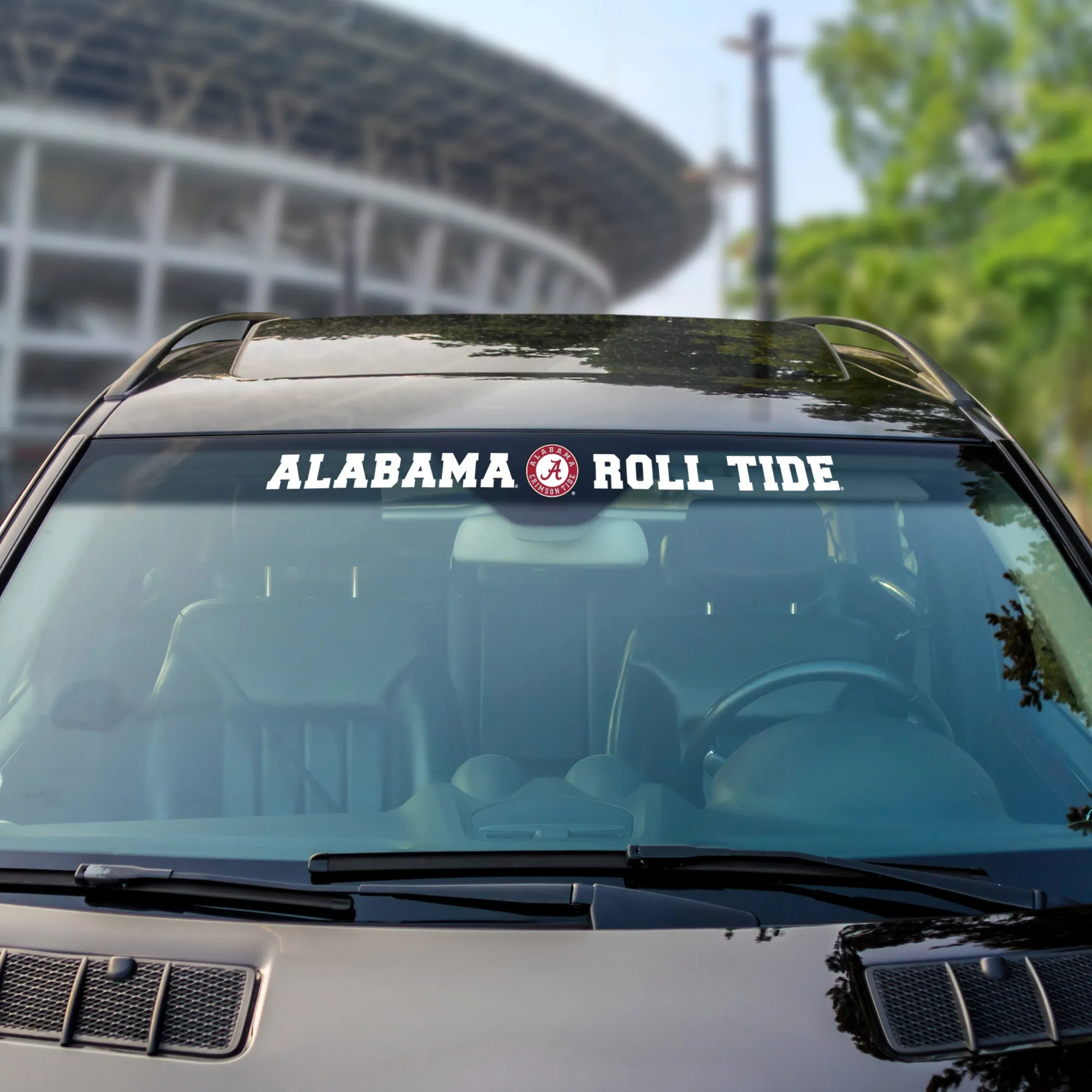 Fanmats Alabama Crimson Tide Sun Stripe Windshield Decal 3.25" x 34"