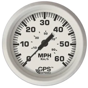 Faria Dress White 4" GPS Speedometer - 60 MPH [33147]