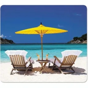 Fellowes Recycled Optical Mouse Pad Caribbean Beach