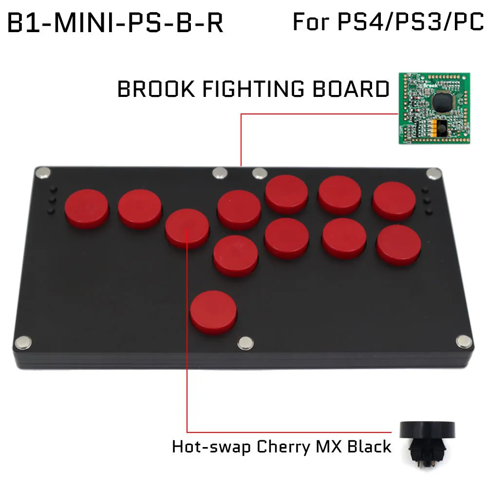 FightBox B1-MINI All Button Leverless Arcade Game Controller for PC/PS/SWITCH