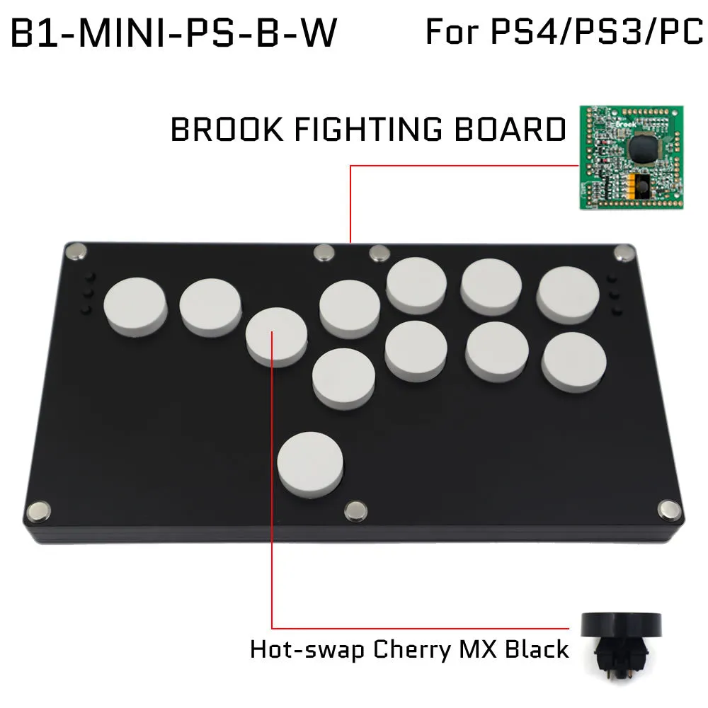 FightBox B1-MINI All Button Leverless Arcade Game Controller for PC/PS/SWITCH