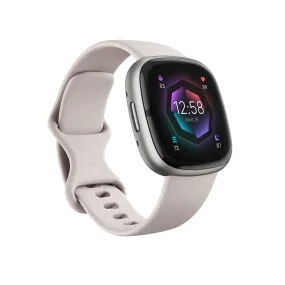 Fitbit Sense 2 Smart Watch - Lunar White/Platinum