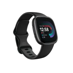 Fitbit Versa 4 Fitness Watch Black  Graphite Aluminium