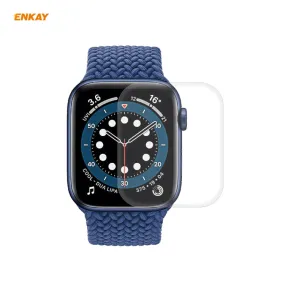 For Apple Watch Series 6/5/4/SE 44mm ENKAY Hat-Prince 3D Full Screen PET Curved Hot Bending HD Screen Protector Film(Transparent)