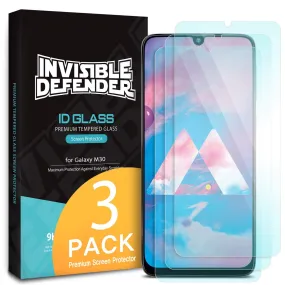 Galaxy M30 Tempered Glass Screen Protector Guard | Transparent -  3 Pack