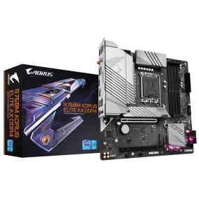 GIGABYTE B760M AORUS ELITE AX DDR4,LGA 1700 mATX Motherboard