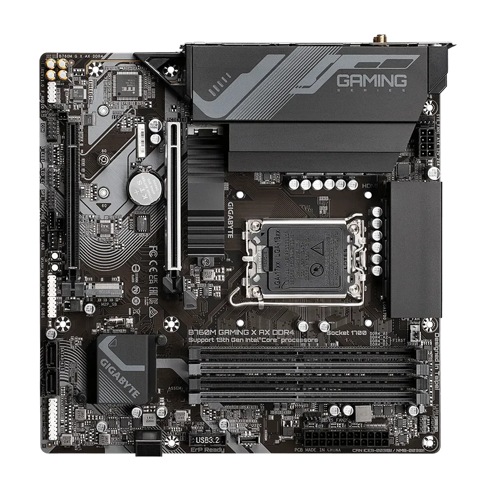 GIGABYTE B760M GAMING X AX DDR4,LGA 1700 mATX Motherboard