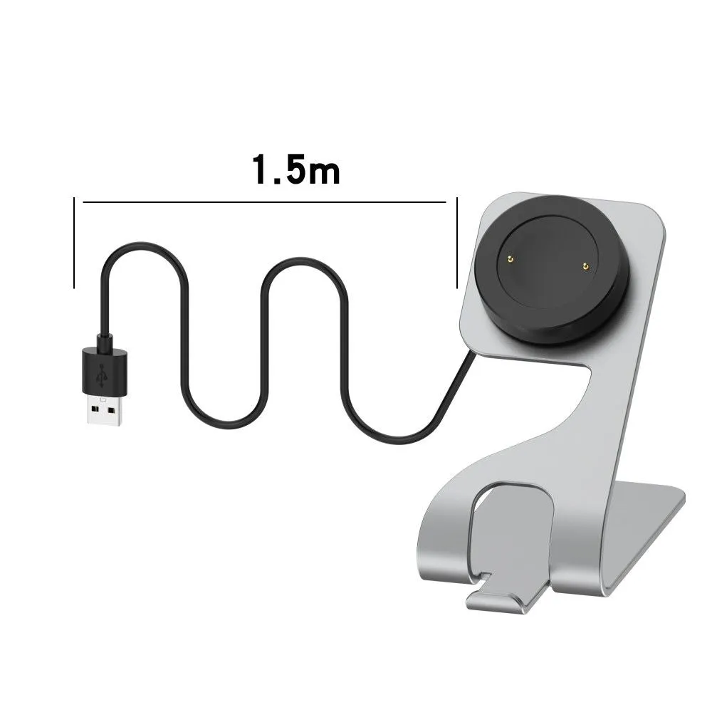 Honor Watch GS 3 charging cable with aluminum bracket stand - Grey