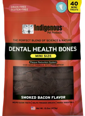 Indigenous Dental Health Bones Mini — Smoked Bacon Flavor 13.2oz