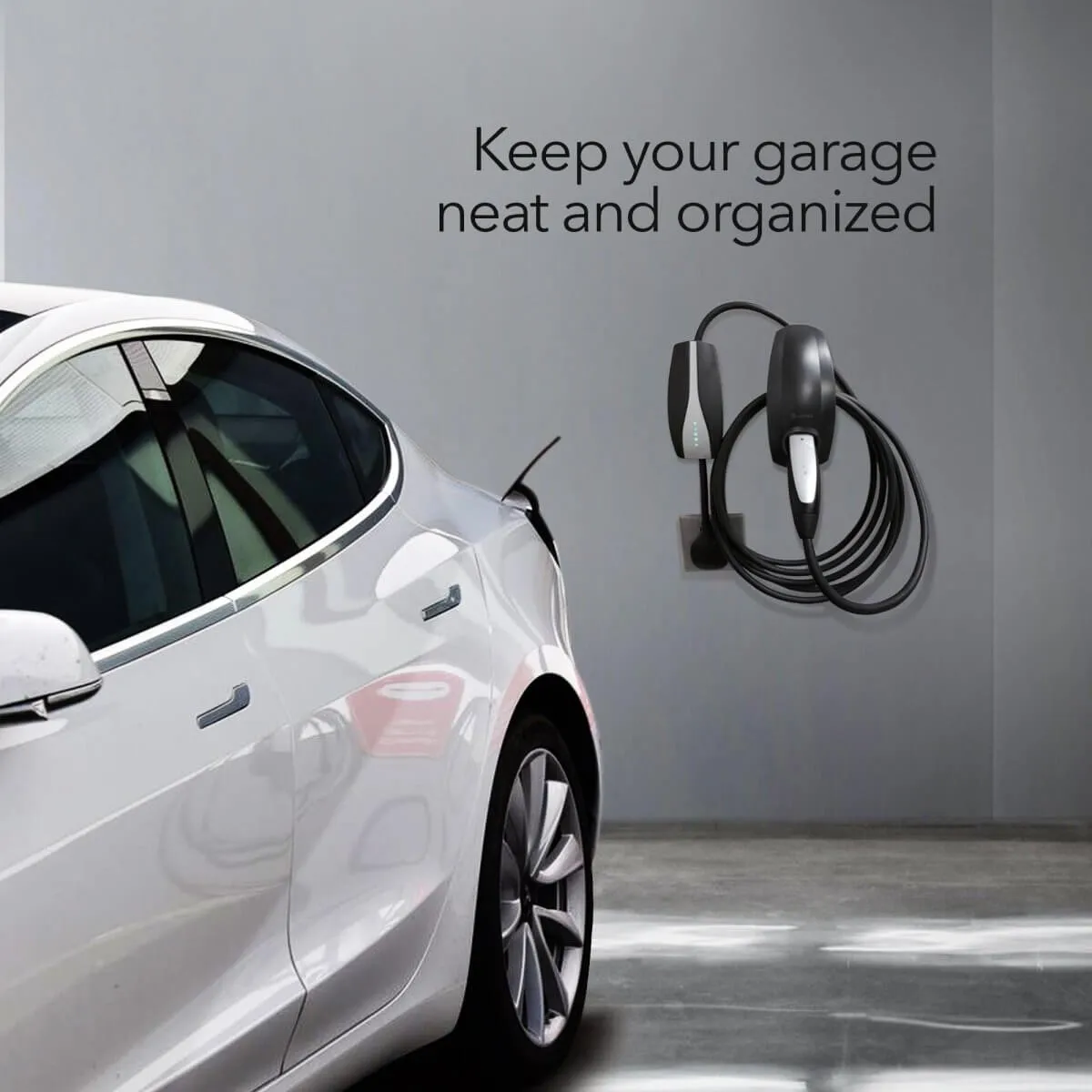 Lectron EV Charger Mount for Tesla | Cord Organizer