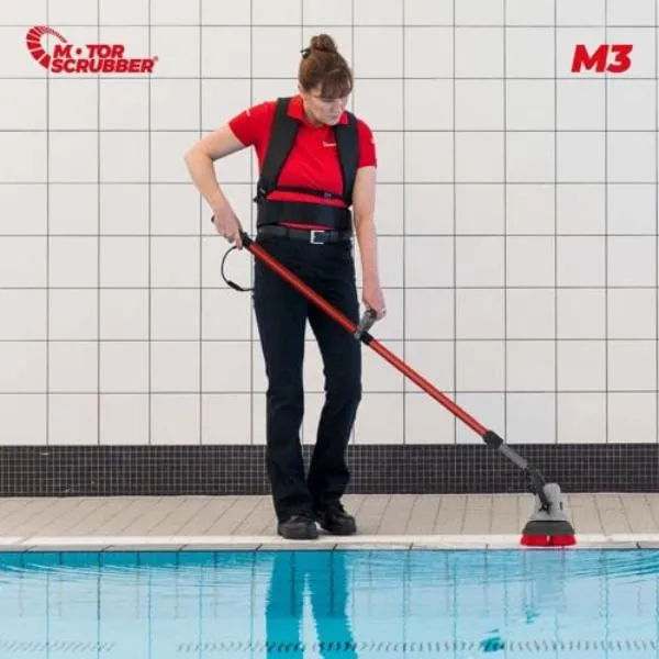 M3 MotorScrubber Cordless Powerful, Lightweight Floor Scrubber