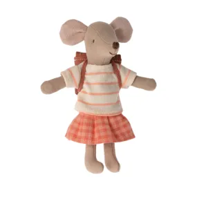 Maileg Tricycle mouse - Big Sister (Coral)