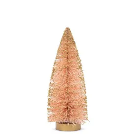 Medium Brush Tree with Glitter - Pink