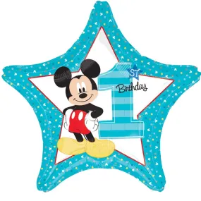 Mickey Mouse Fun to be One Star Foil Balloon