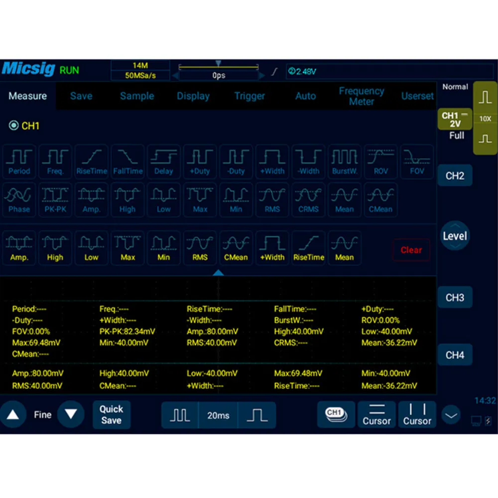 Micsig STO1152C 150Mhz Digital Oscilloscope