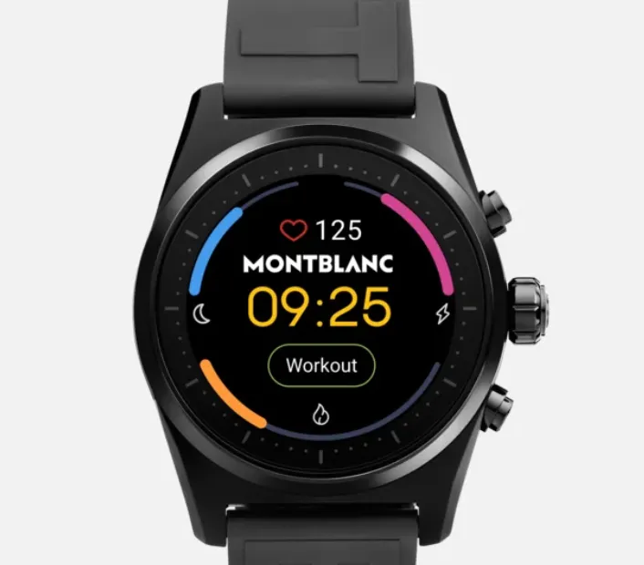 Montblanc Summit Lite Smartwatch - Black with Rubber Strap