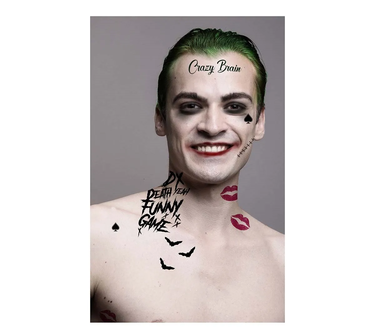 Mr Smile Joker Face Tattoo