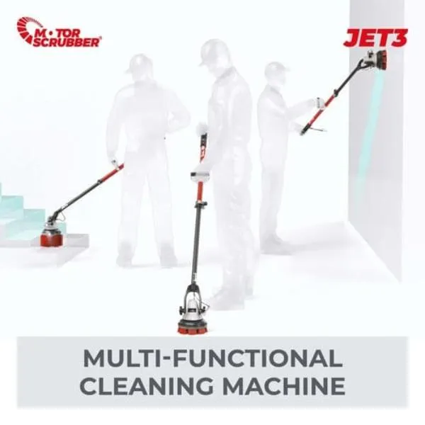 MSJET3 MotorScrubber Cordless Powerful, Lightweight Floor Scrubber