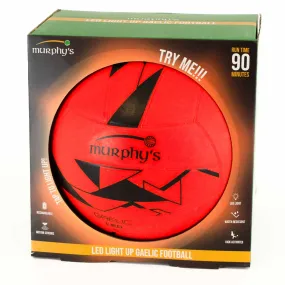 Murphy's LED Light Up Gaelic Football - Size 5 - Fluo Orange/Black