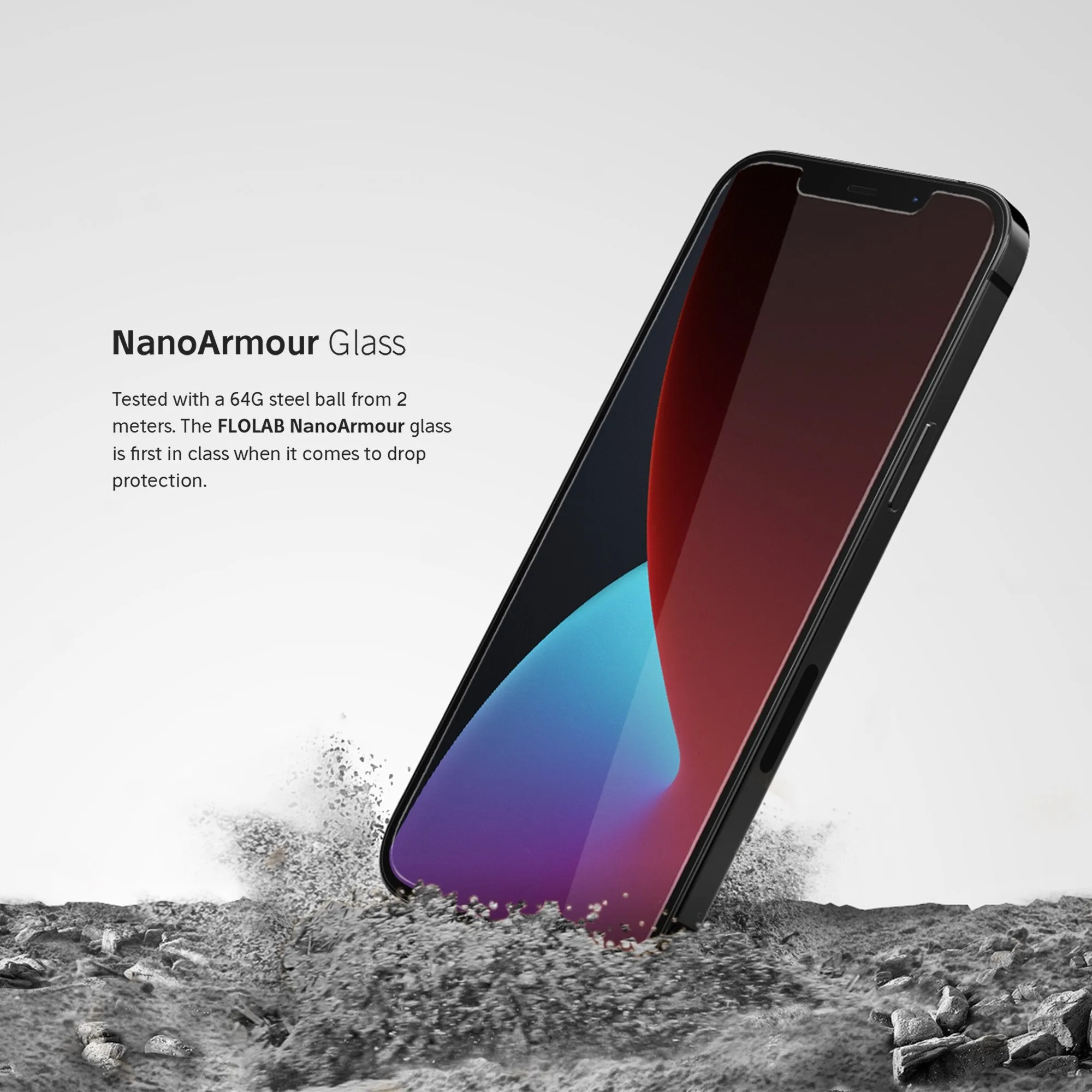 NanoArmour Best iPhone 12 Pro Screen Protector Antimicrobial Case Friendly