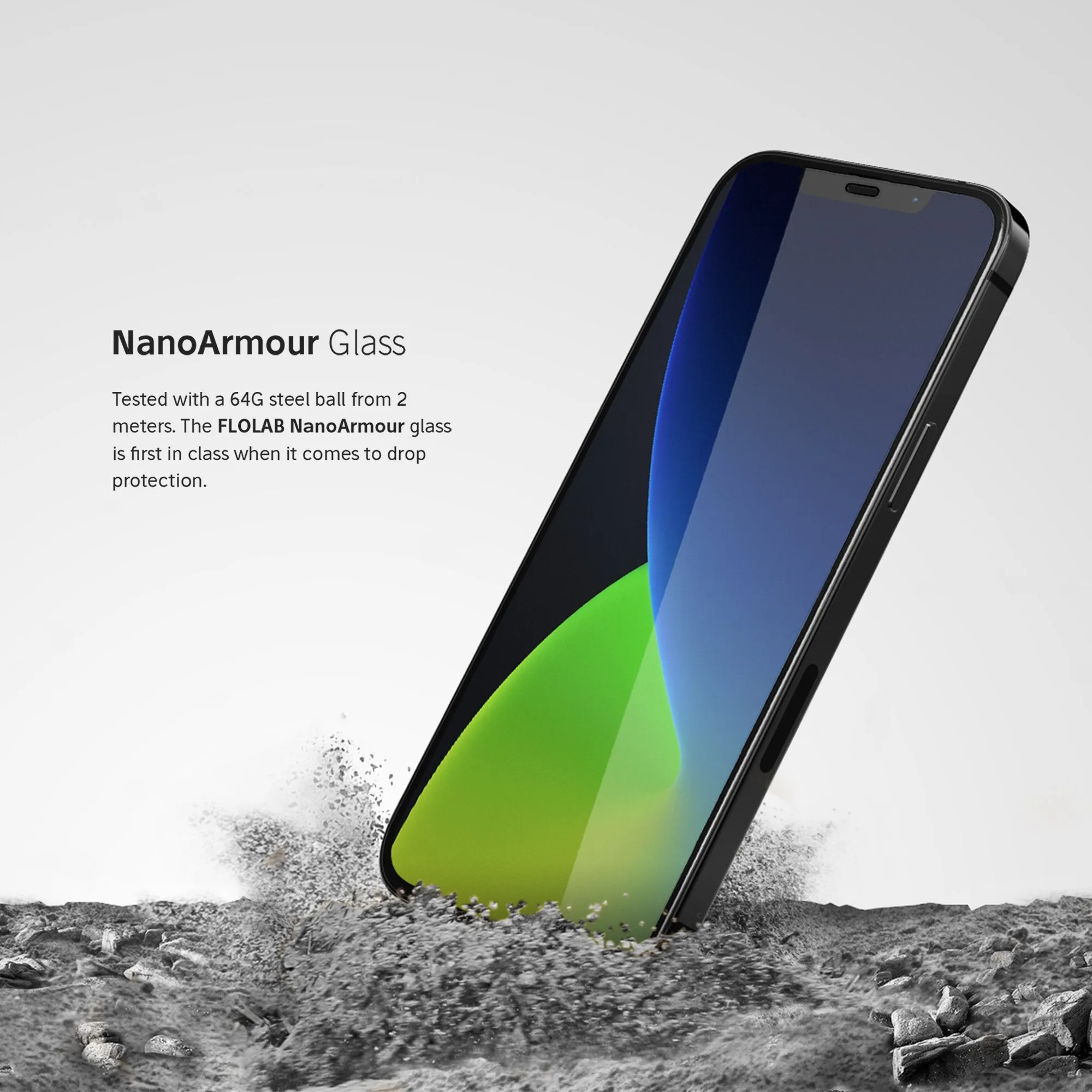 NanoArmour iPhone 12 Pro Max Screen ProtectorAntimicrobial Edge-to-Edge