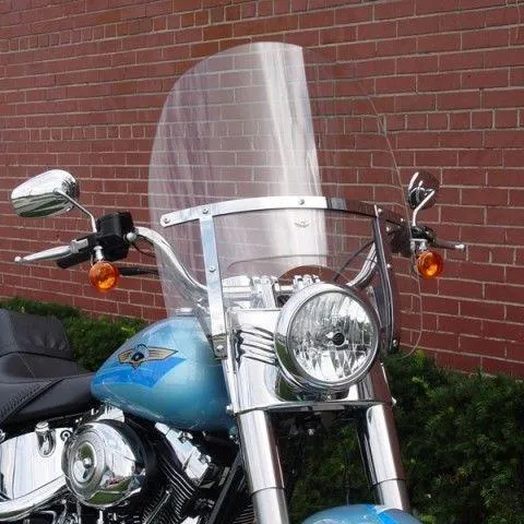 National Cycle N2210 Touring Heavy Duty Clear Windshield for 1949-2010 Harley Davidson FL/FX Models