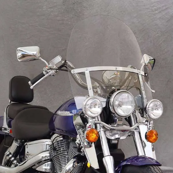 National Cycle N2210 Touring Heavy Duty Clear Windshield for 1949-2010 Harley Davidson FL/FX Models