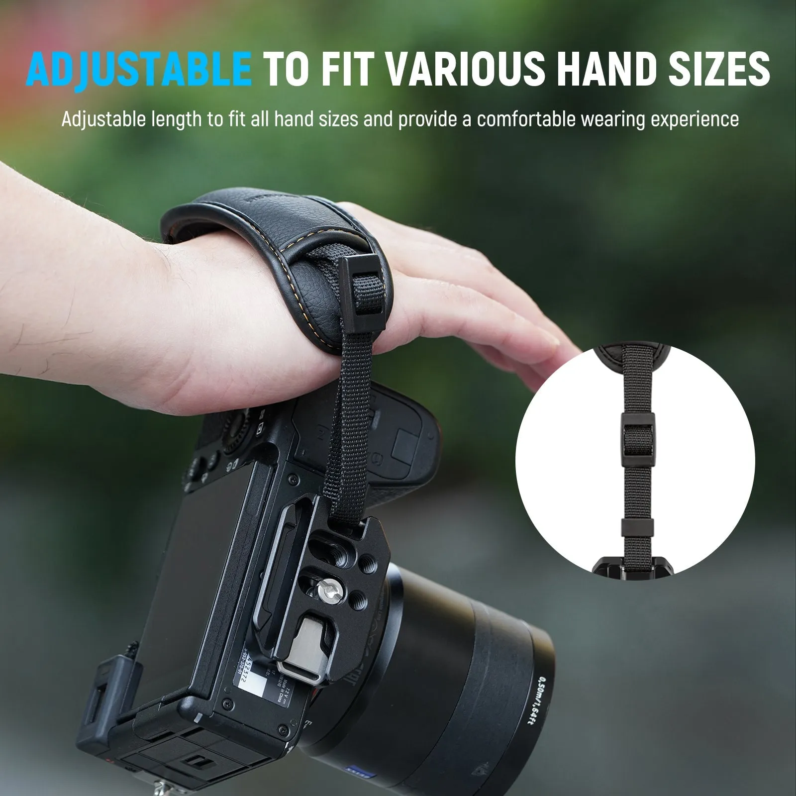 NEEWER CA071 Camera Wrist Strap with 1/4" Quick Release Plate