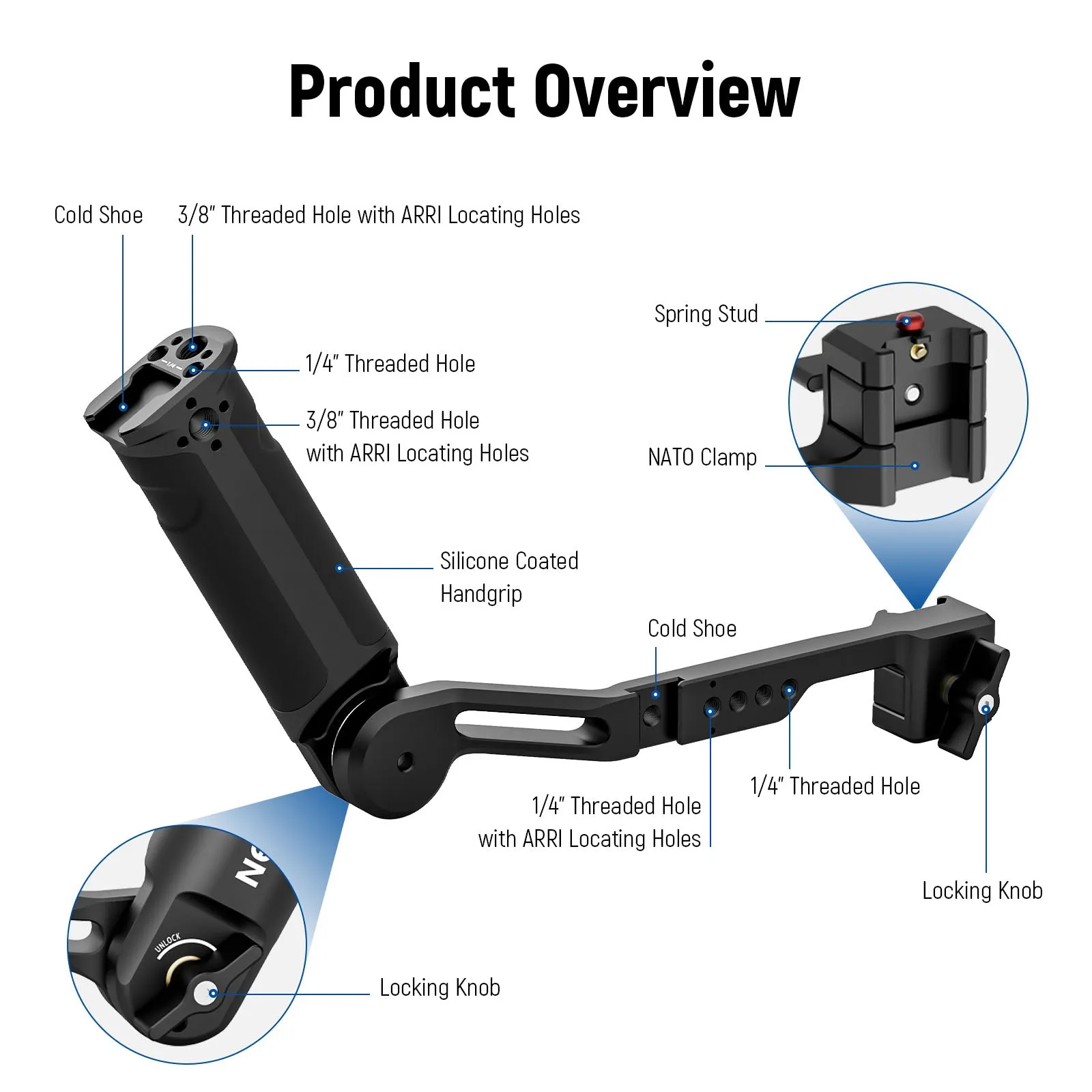 NEEWER Gimbal Sling Handgrip for DJI Ronin RS4 RS3 Mini RS 3 Pro RS 2 RSC 2