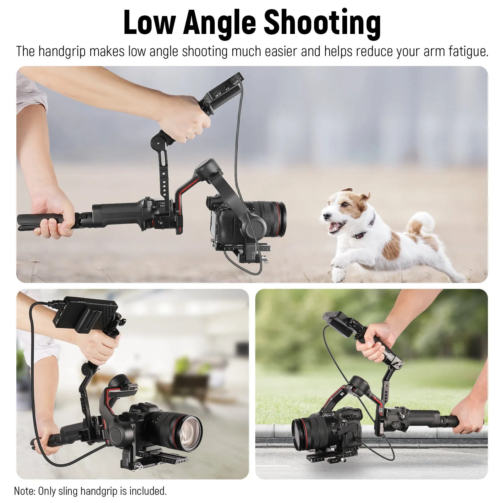 NEEWER Gimbal Sling Handgrip for DJI Ronin RS4 RS3 Mini RS 3 Pro RS 2 RSC 2