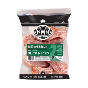 Northwest Naturals Raw Frozen Duck Necks 6 pack