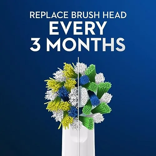 Oral B Cross Action Toothbrush Heads Pack Of 2 Replacement Refills For Electric Rechargeable