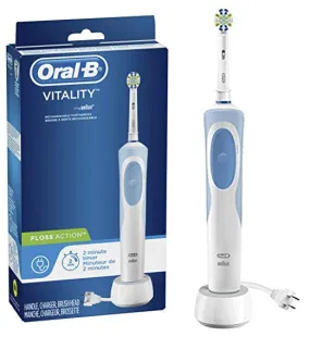 Oral-B Vitality FlossAction Rechargeable Braun Electric Toothbrush With Automatic Timer