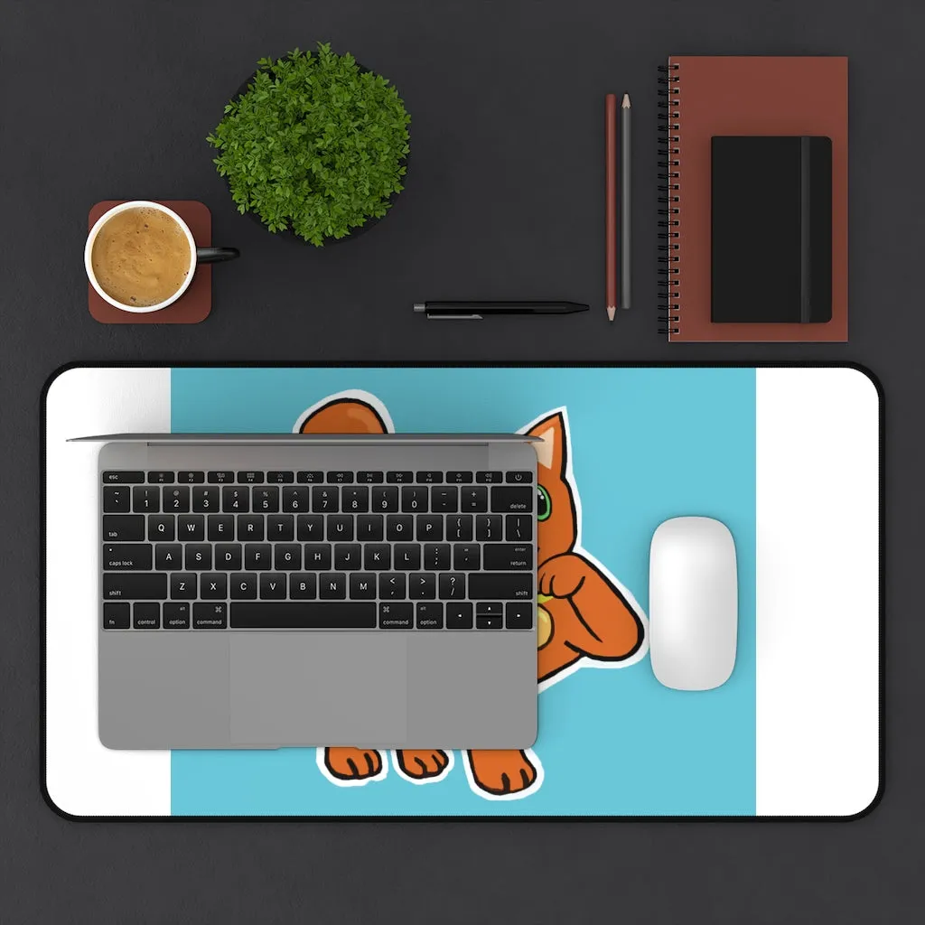 Orange Kitty Desk Mat