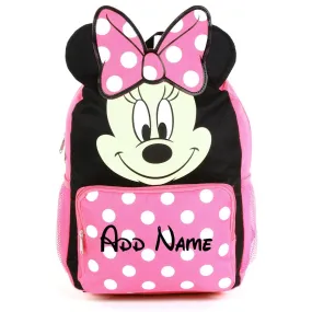 Personalized Minnie Mouse 14 Inch Mini Backpack with 3D Ears