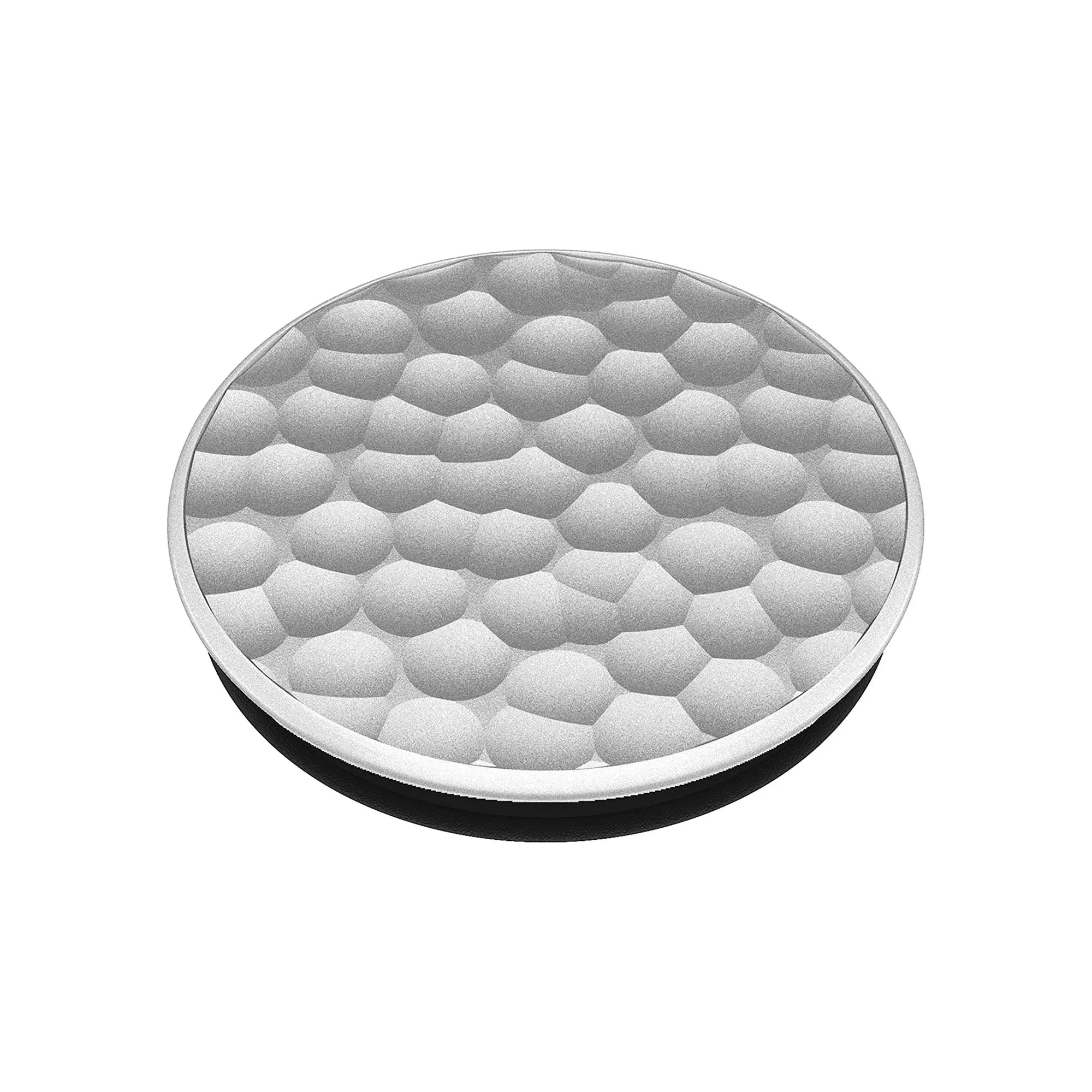 PopSockets PopGrip LUXE Swappable - Hammered Metal Silver