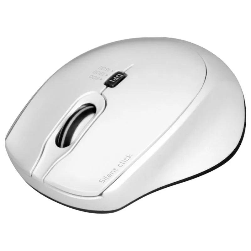 Port Connect Silent Wireless Mouse - White | 900714