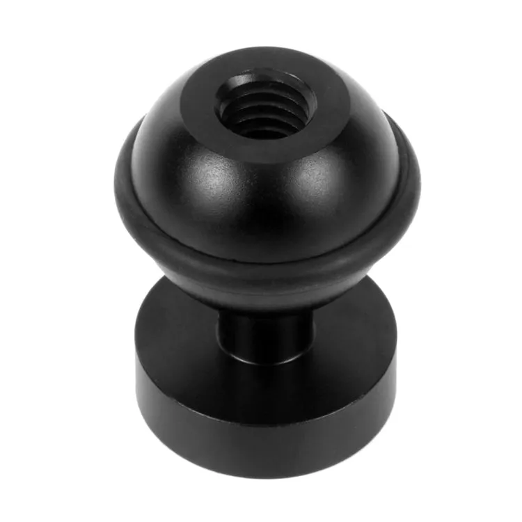 PULUZ CNC Aluminum Ball Head Adapter Mount for GoPro, Insta360, DJI and Other Action Cameras, Diameter: 2.5cm(Black)