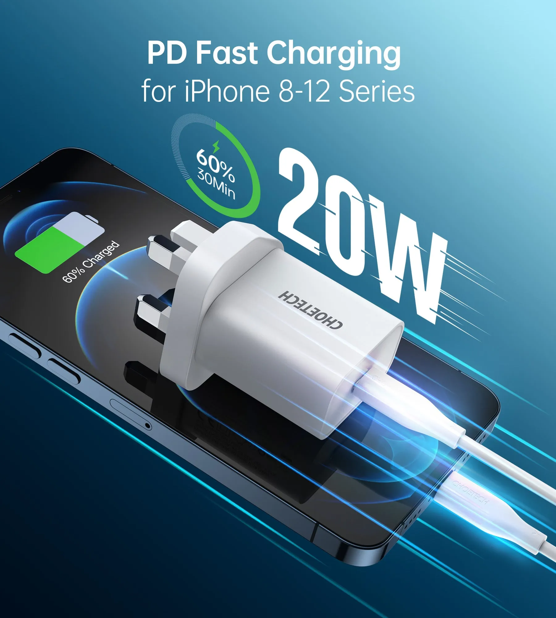 Q5004 Choetech PD20W USB-C Wall Charger