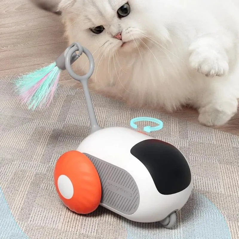 Remote Control Interactive Cat Car Toy USB Charging Chasing Automatic