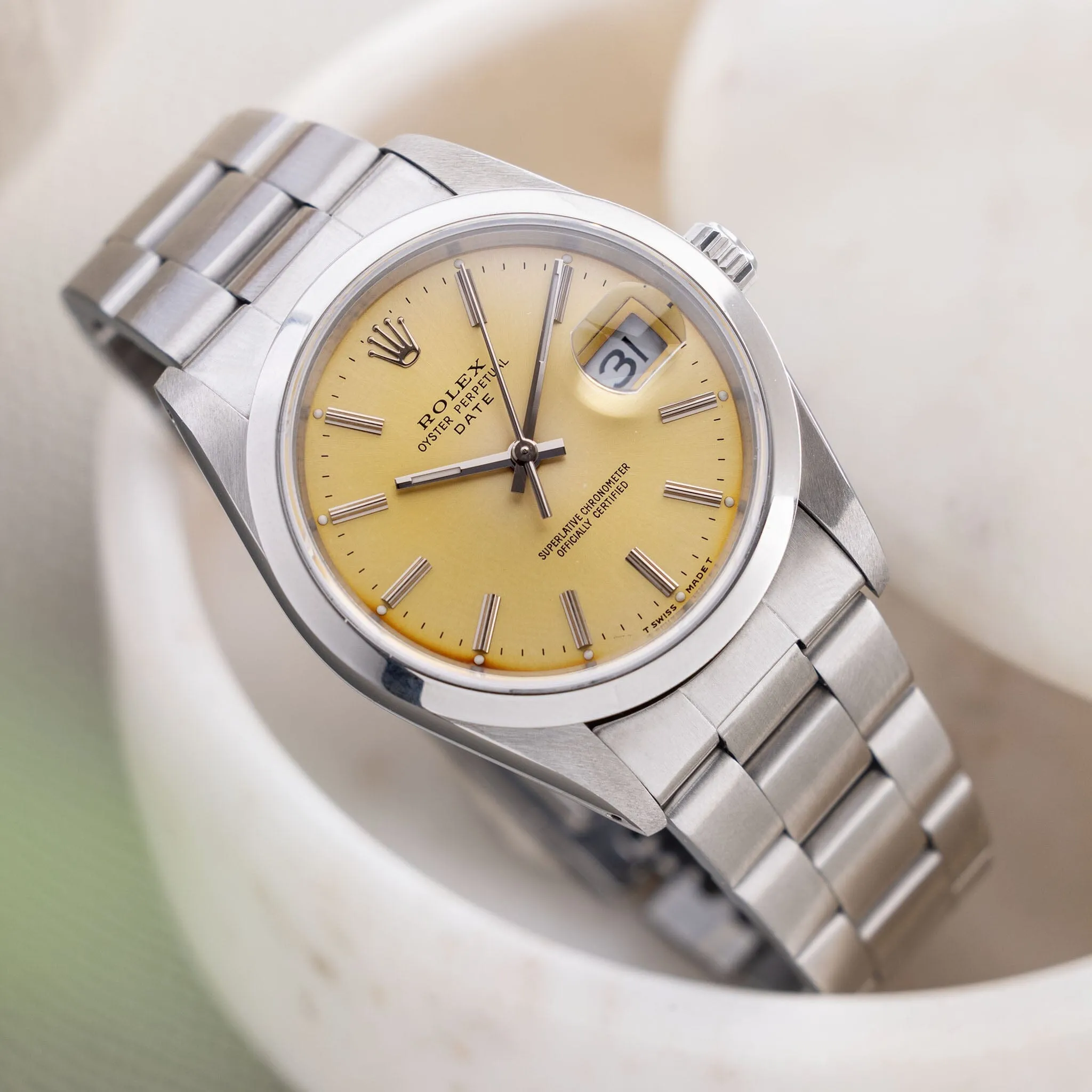 Rolex Oyster Perpetual Date Colour Change Dial Ref 15200