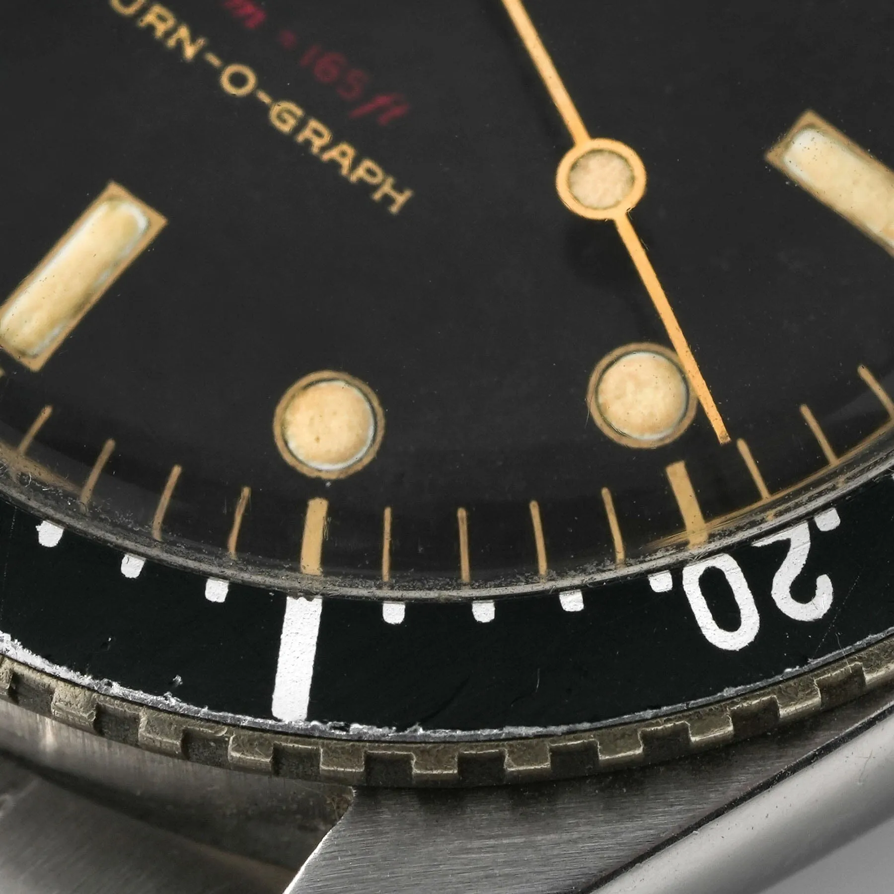 Rolex Turn-O-Graph 6202 Gilt Dial Red Depth Red Triangle Bezel