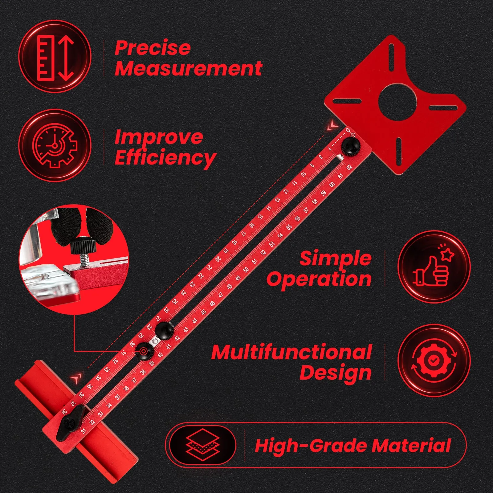 SAKER® 4 in 1 Router Milling Groove Bracket