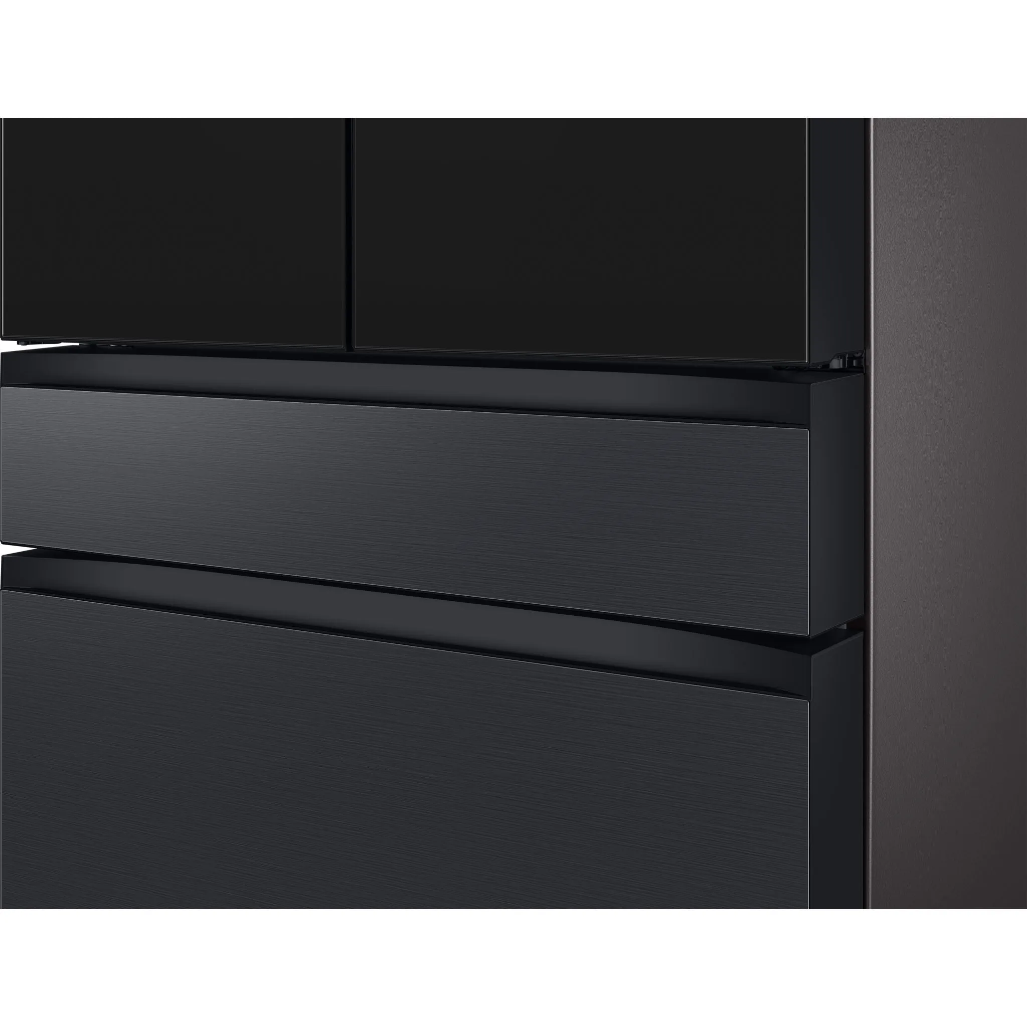 Samsung Bespoke 4 Door Fridge (RF29BB89008MAC) - Charcoal   Matt Black Steel