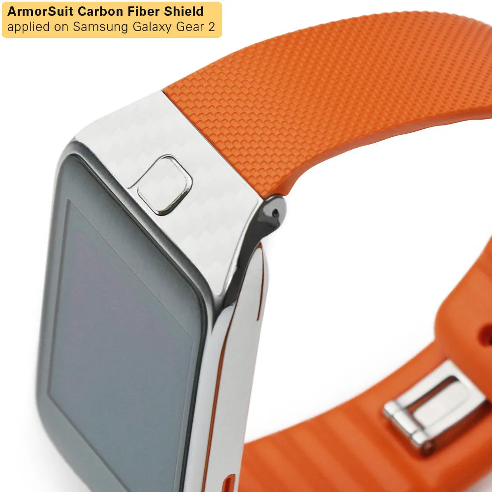 Samsung Galaxy Gear 2 Screen Protector   White Carbon Fiber Film Protector