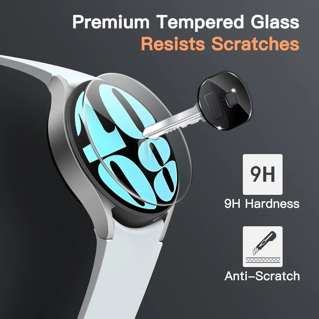 Samsung Galaxy Watch 6 44mm Screen Protector | Tempered Glass | Pack of 2 | Clear