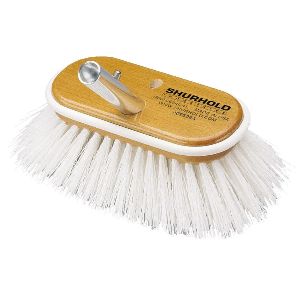 Shurhold Shur-lok Deck Brush Head 950 Extra Stiff White Poly