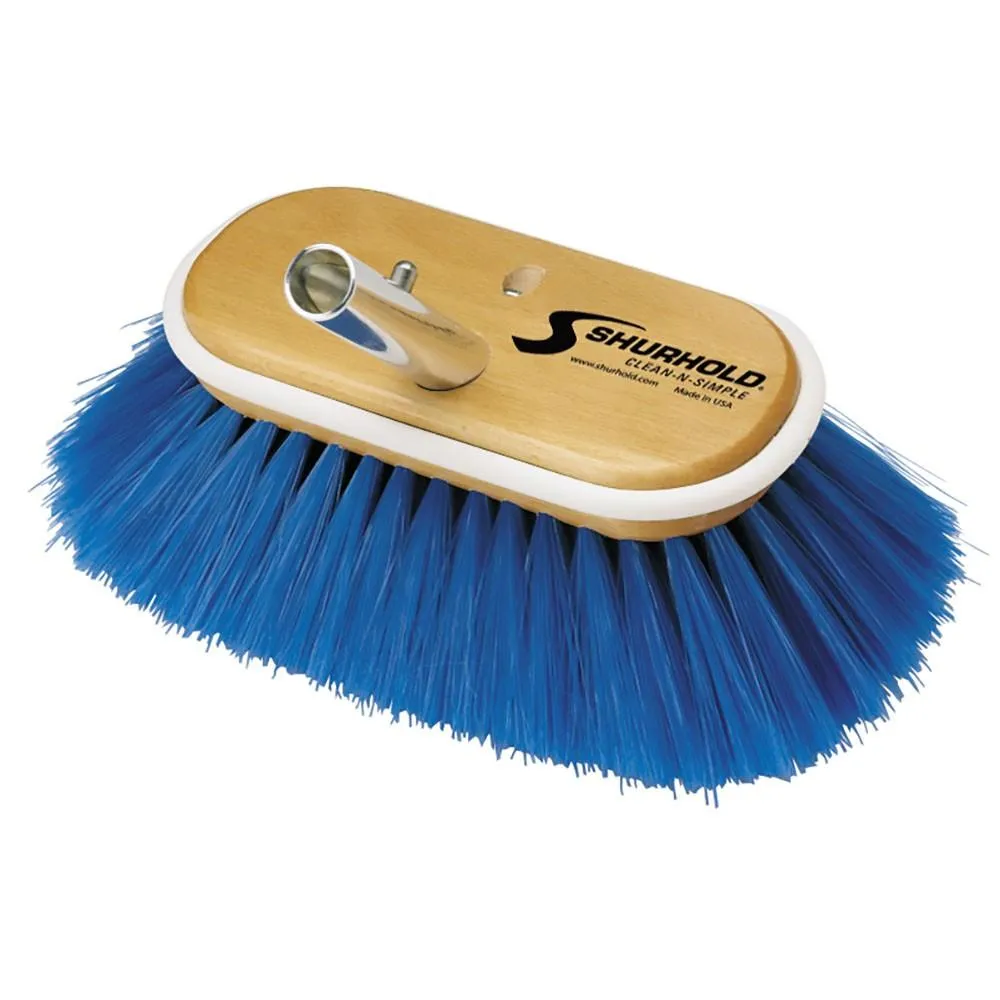 Shurhold SHUR-LOK Deck Brush Head 970 Extra Soft Blue Nylon