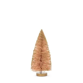 Small Brush Tree with Glitter - Pink