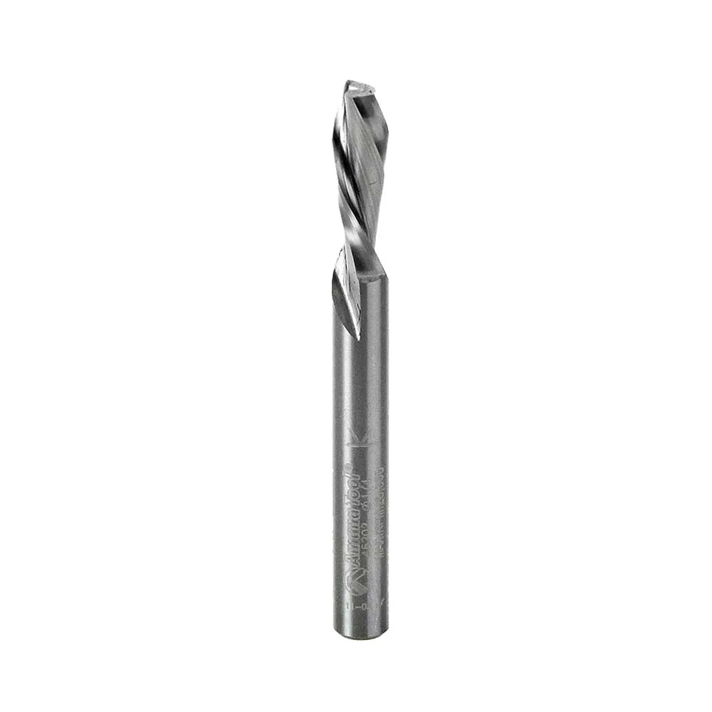 Spiral Plunge Down-Cut CNC Router Bit | 1⁄4 Dia x 3⁄4 x 1⁄4" Shank | 46202 | 738685862025